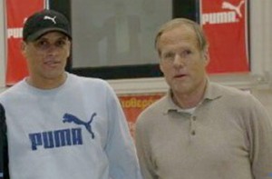 Horst Wein con Rivaldo (FIFA World Placer) en un curso en Athenas 2005